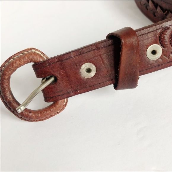 Tooled Leather Belt - Picture 6 of 6